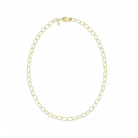 LPL Signature Collection 18k Yellow Gold Medium Oval Link Necklace
