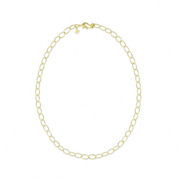 LPL Signature Collection 18k Yellow Gold Medium Oval Link Necklace