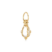 Temple St. Clair 18k Yellow Gold Rock Crystal and Diamond Classic Amulet