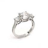Platinum Three Stone Diamond Engagement Ring