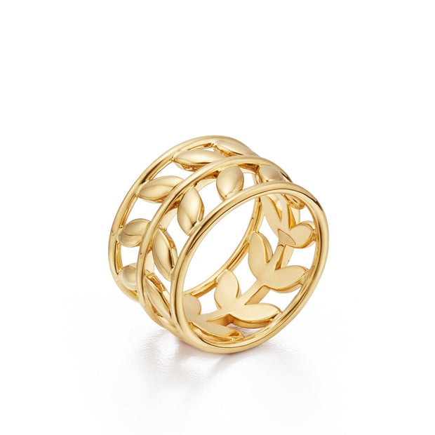 Temple St. Clair 18K Yellow Gold Vine Ring