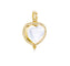 Temple St Clair 18K Gold Pave Diamond Heart Pendant in medium size