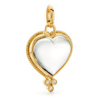 Temple St Clair Rock Crystal Heart Pendant medium