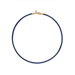 Temple St Clair Blue Leather cord necklace