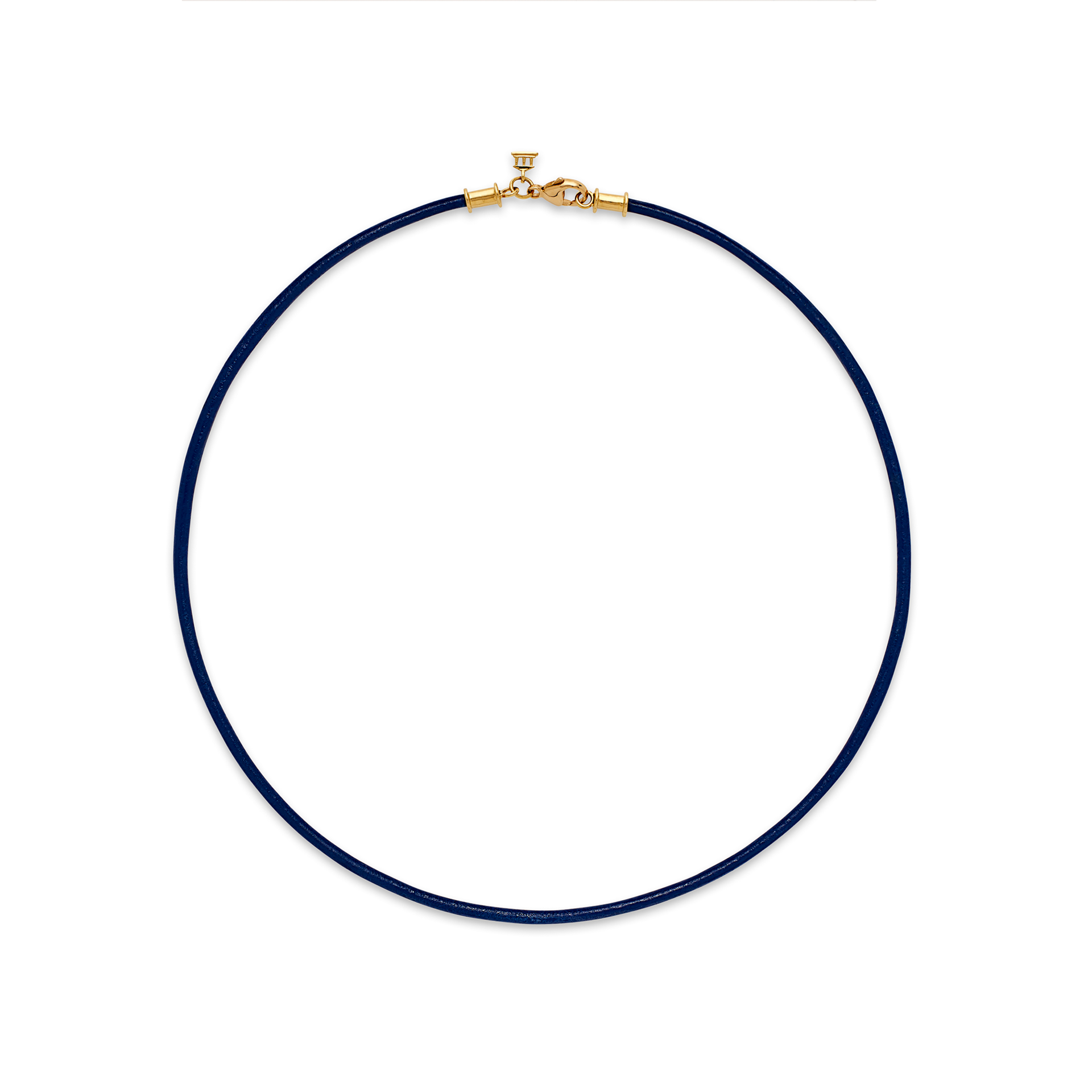 Temple St Clair Blue Leather cord necklace