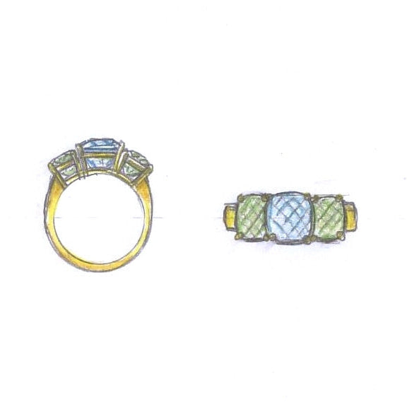custom ring sketch