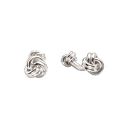 Sterling Silver Knot Cufflinks and 4 pc Sterling Stud Set