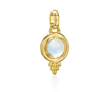 Temple St. Clair 18k Yellow Gold and Moonstone Classic Pendant