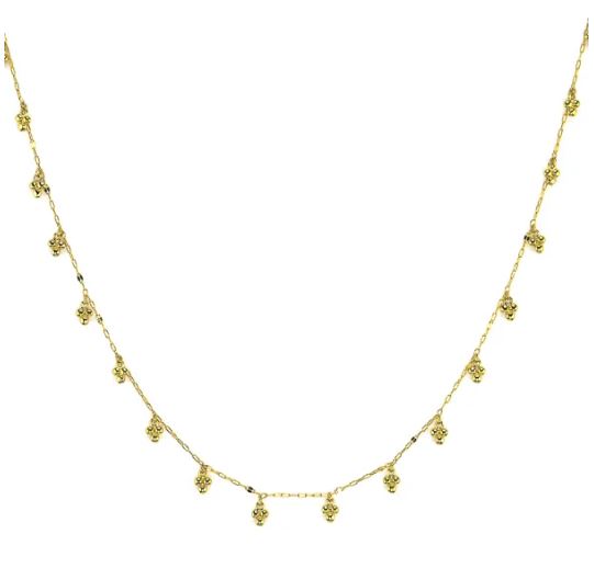 Jude Frances 18k Yellow Gold Petite Trio Chain Necklace