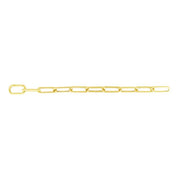 14k Yellow Gold Large Paperclip Bracelet