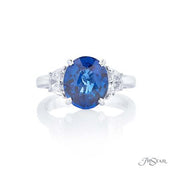 JB Star Oval Sapphire and Diamond Ring