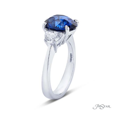 JB Star Oval Sapphire and Diamond Ring