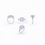 sketches of cusom designed sapphire and diamond ring