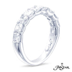 Side view of JB Star platinum diamond ring