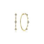 small gabriel diamond hoop earring