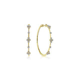 small gabriel diamond hoop earring