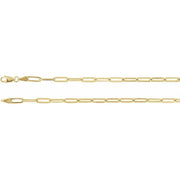 14k Yellow Gold Flat Link Chain