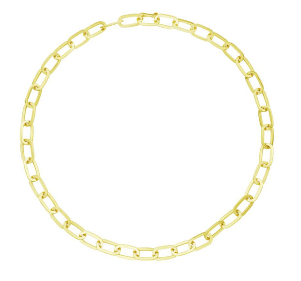 Penny Preville 18k Yellow Gold Plain Link Chain